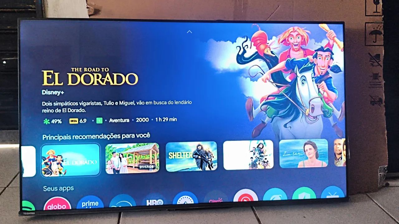 Tv Smart Toshiba 50 Polegadas 4k Ultra HD Android Top de Verdade  - Foto 2