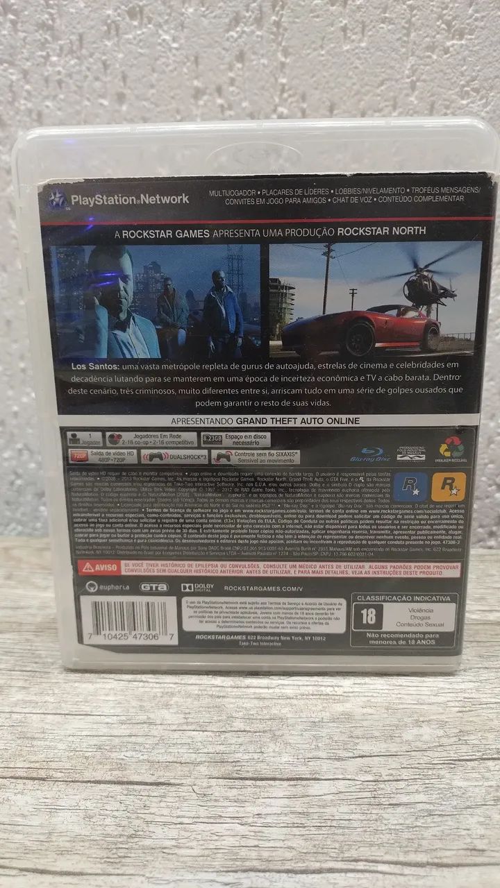 Jogo GTA 5 - PS3 - Foto 2