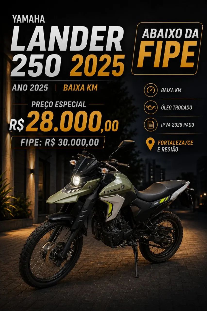 Sua nova  YAMAHA LANDER 250