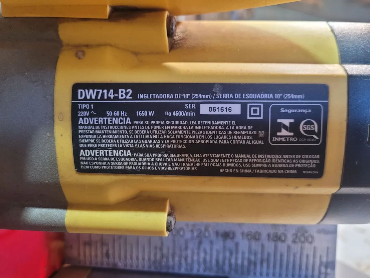 Serra Esquadria DeWalt DW714-b2 - Foto 3