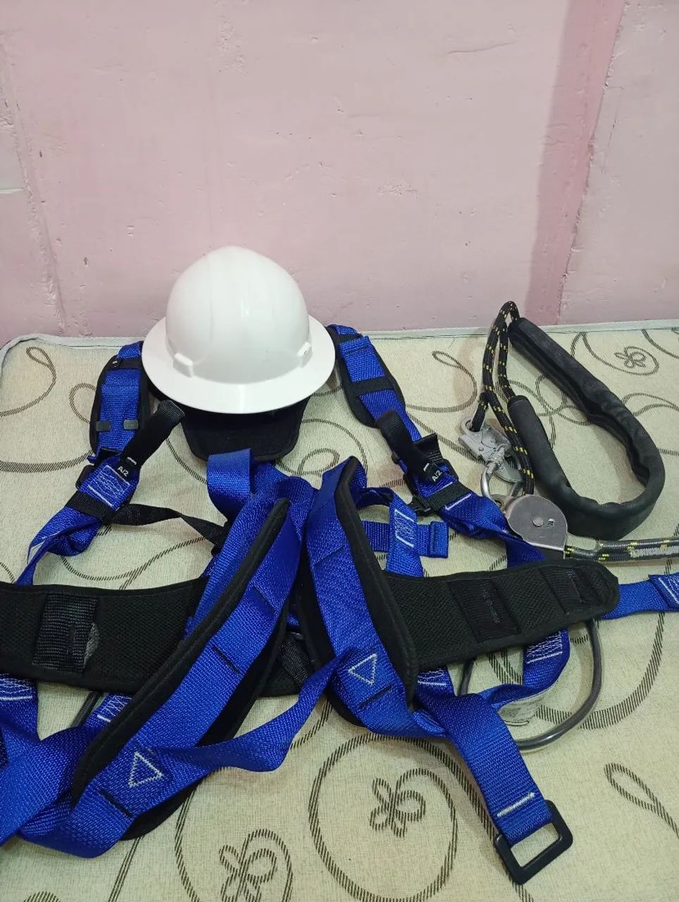 KIT LINHA DE VIDA COMPLETO + CINTO/ TALABARTE/ CAPACETE - Foto 2