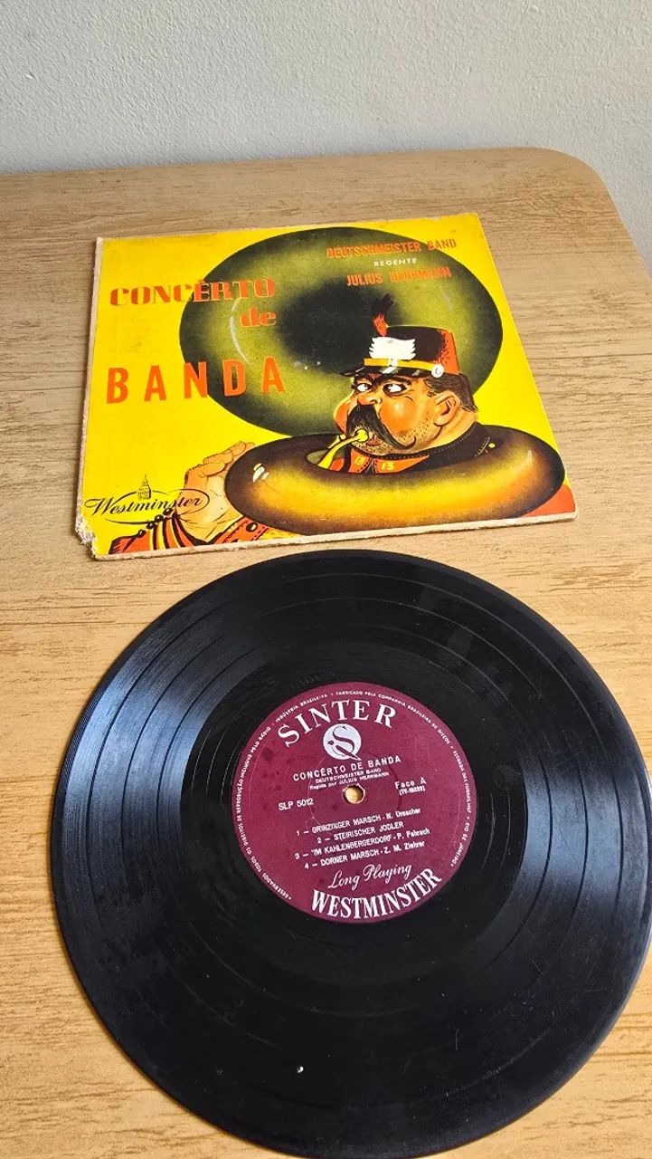 LP - Concerto de Banda com a Deutschmeister Band, regida por Julius Herrmann. - Foto 4