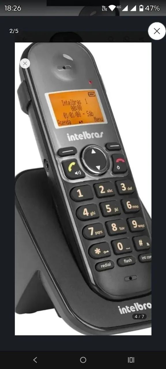 Kit telefone sem fio Intelbras  - Foto 4