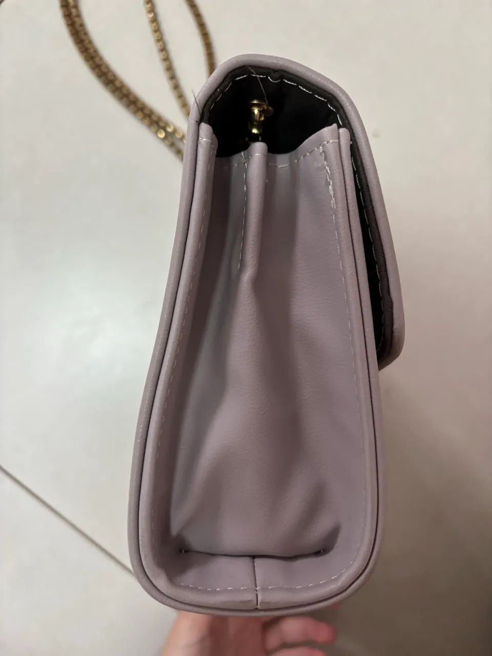 Bolsa lilás couro  - Foto 3