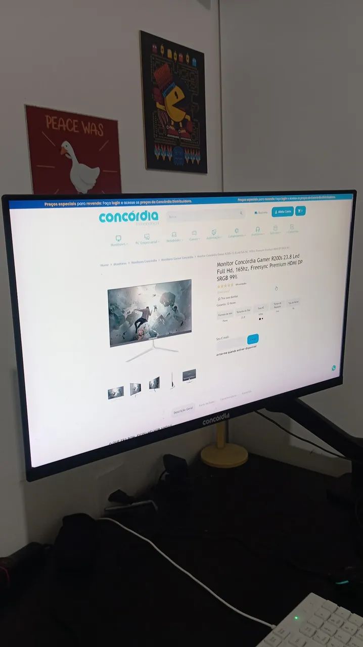Monitor gamer 165hz 24 polegadas