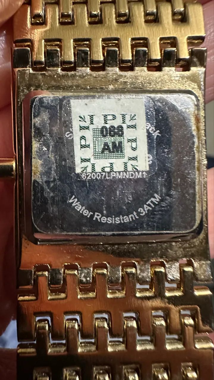 Relógio Mondaine Dourado Strass - Foto 2