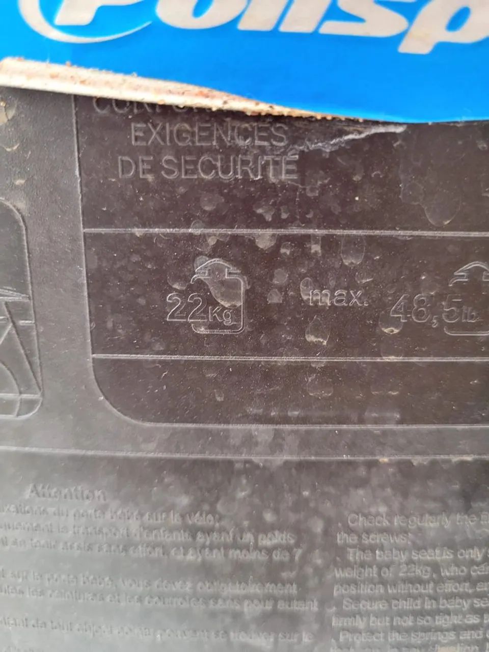 Cadeirinha infantil para bicicleta  - Foto 4
