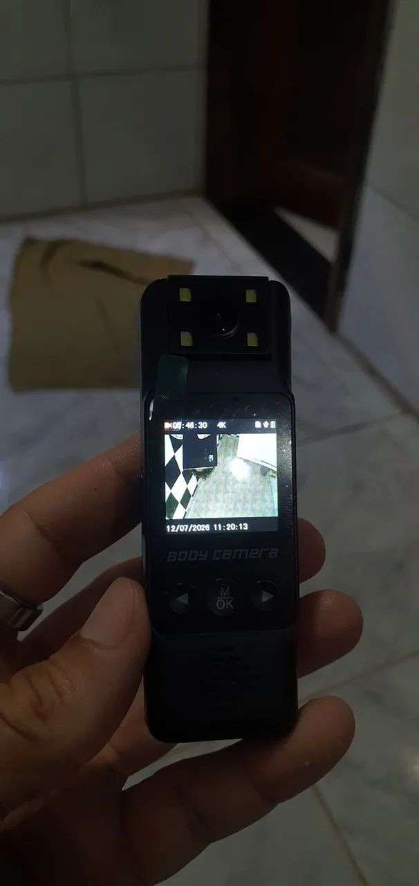 Camera corporal filmagem em 4k