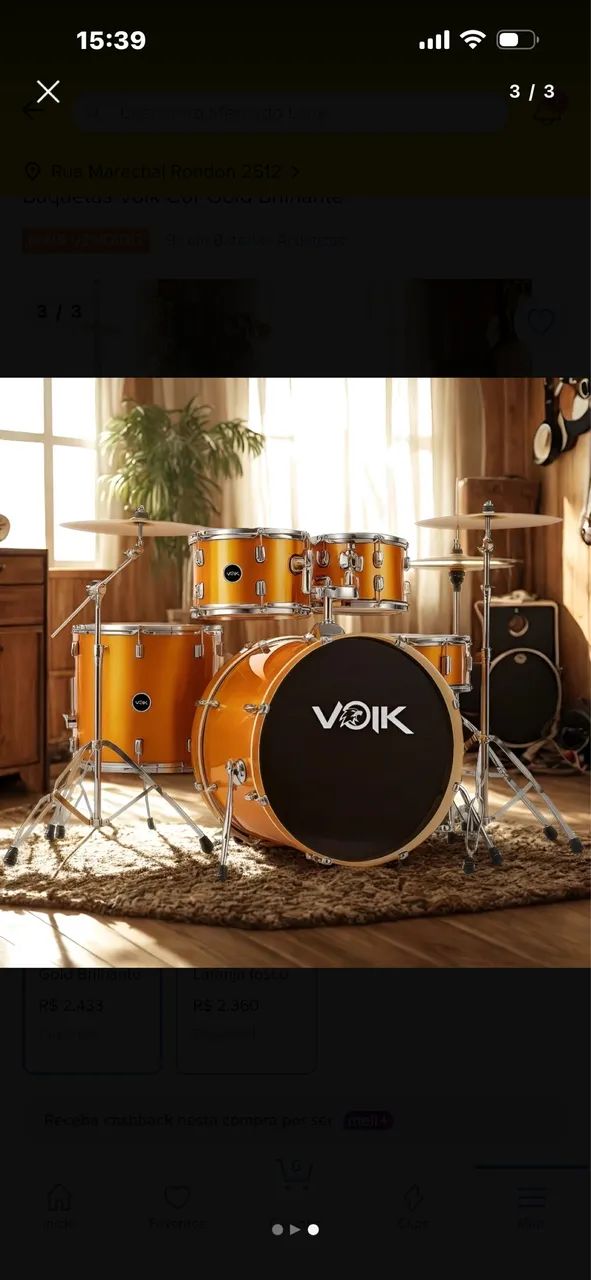 Bateria completa nova 