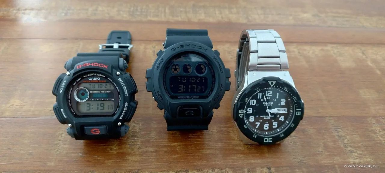 Combo 3 relógios Casio semi-novos| Coleção 