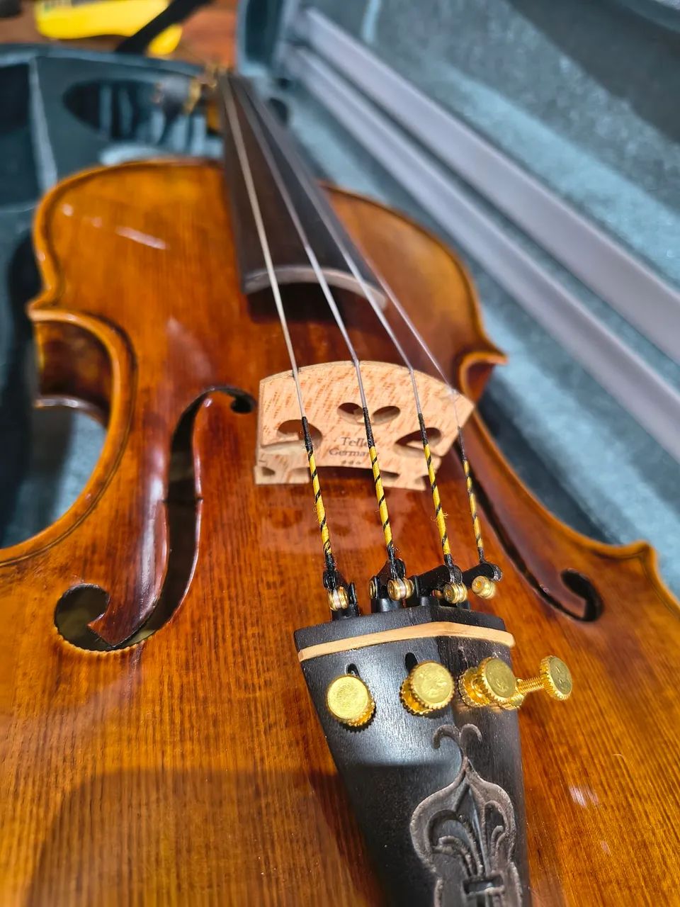 Violino 4/4 Harmonizado com.case retangular luxo (Luthier Carlos Joseph ribeiro) - Foto 3