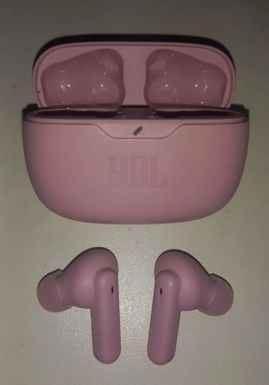 Fone JBL Bluetooth wave Beam (rosa)