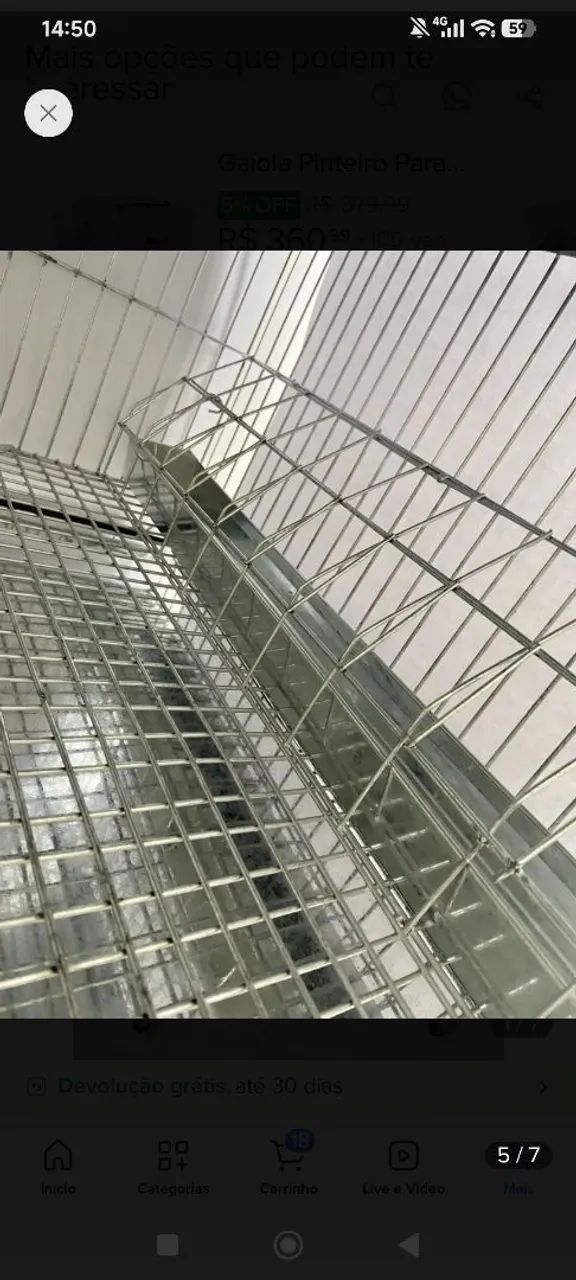 Gaiola para criar codornas/ pintinhos  - Foto 5