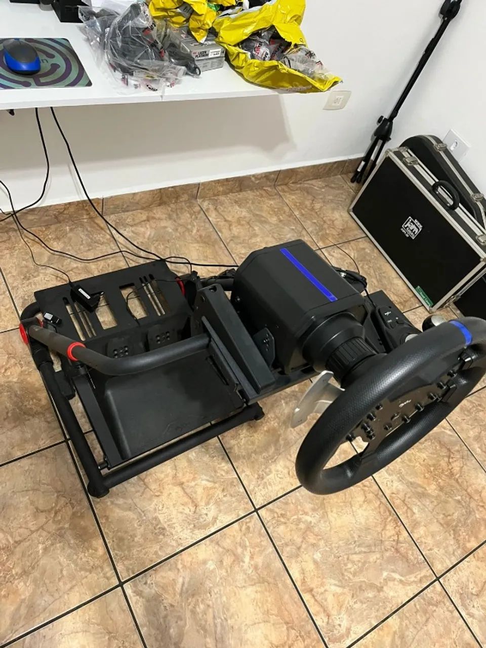 Volante Gamer V99 PXN + Cockpit dobravel - Foto 6