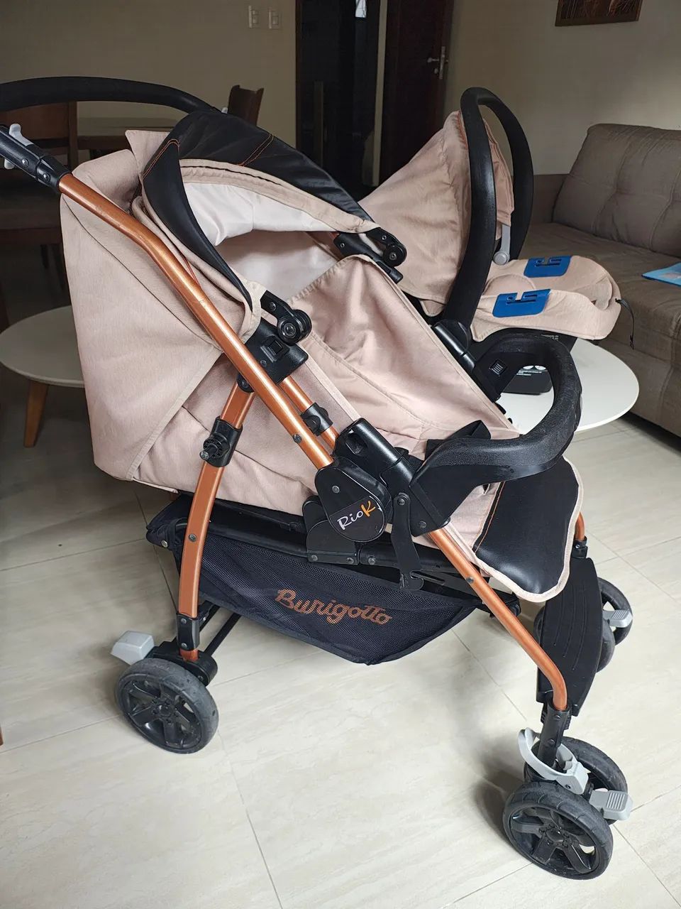 Carrinho e bebê conforto Burigotto  - Foto 2
