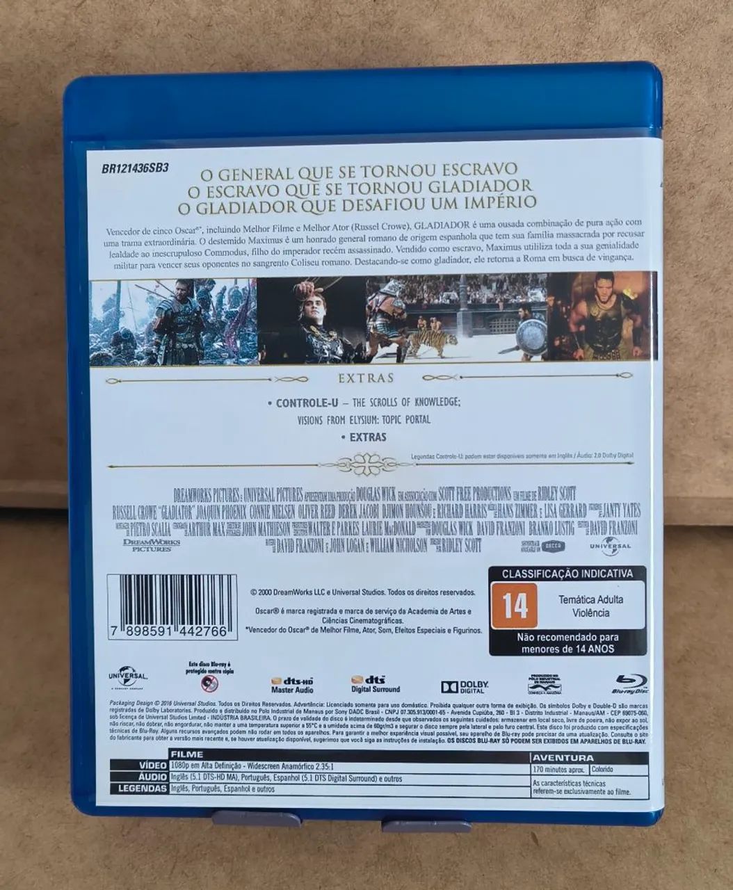 Bluray Gradiador  - Foto 2