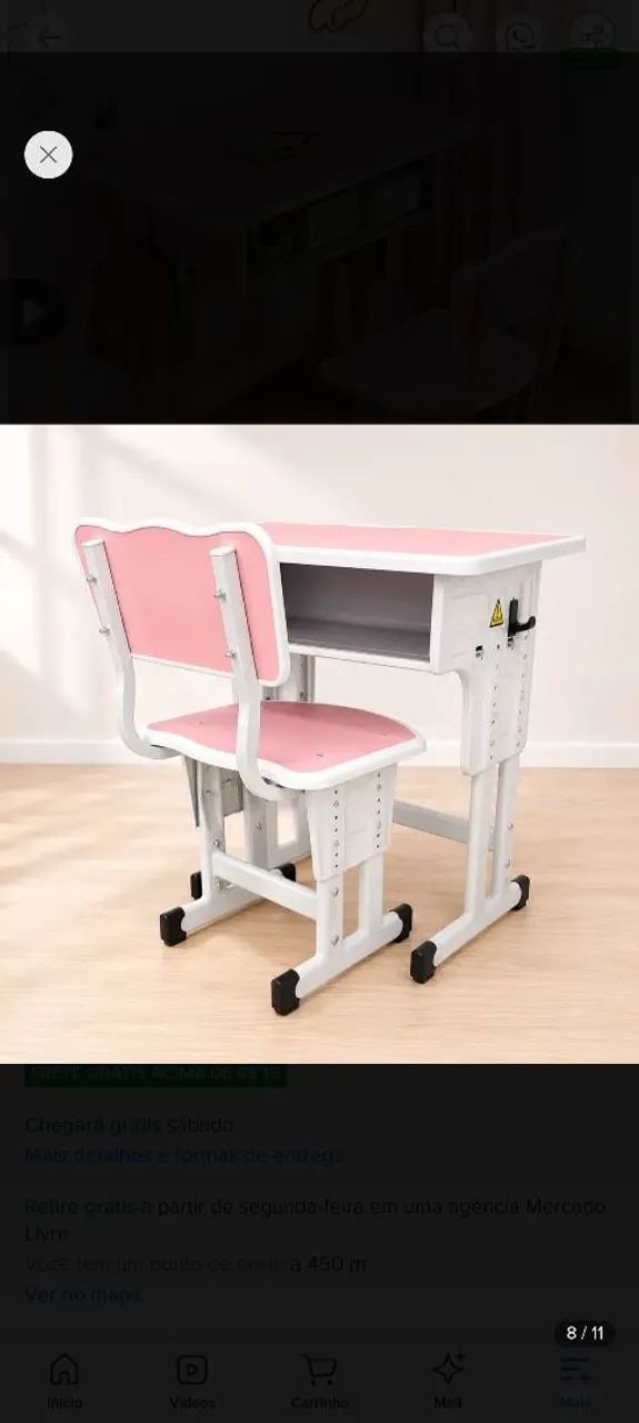 MESA DE ATIVIDADES INFANTIL - NOVA E LACRADA
