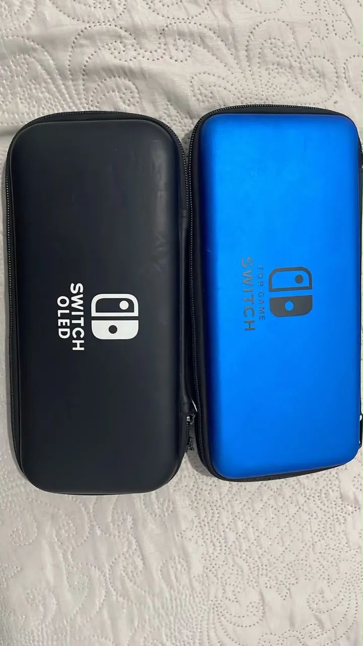 Vendo Nintendo switch oled com 5 jogos + duas cases + película extra - Foto 4