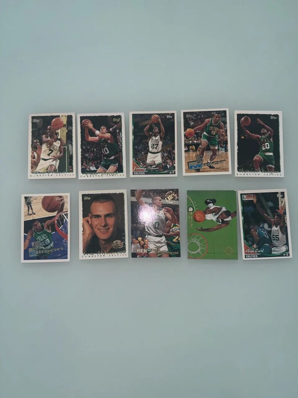 Lote 10 Topps Celtics Carta Colecionavel NBA