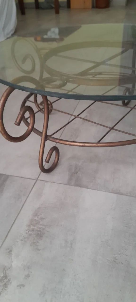 ELEGANTE mesa de centro em ferro - Foto 2