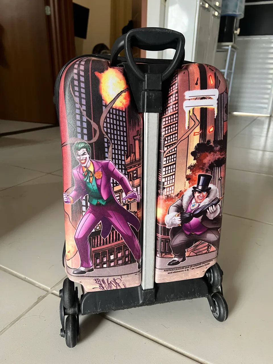 Mochila 3D batman, rodinha tripla, Diplomata - Foto 3