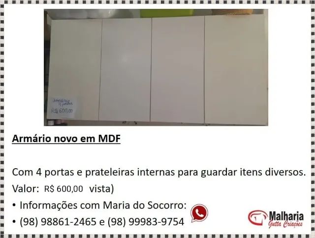Armário em MDF Novo