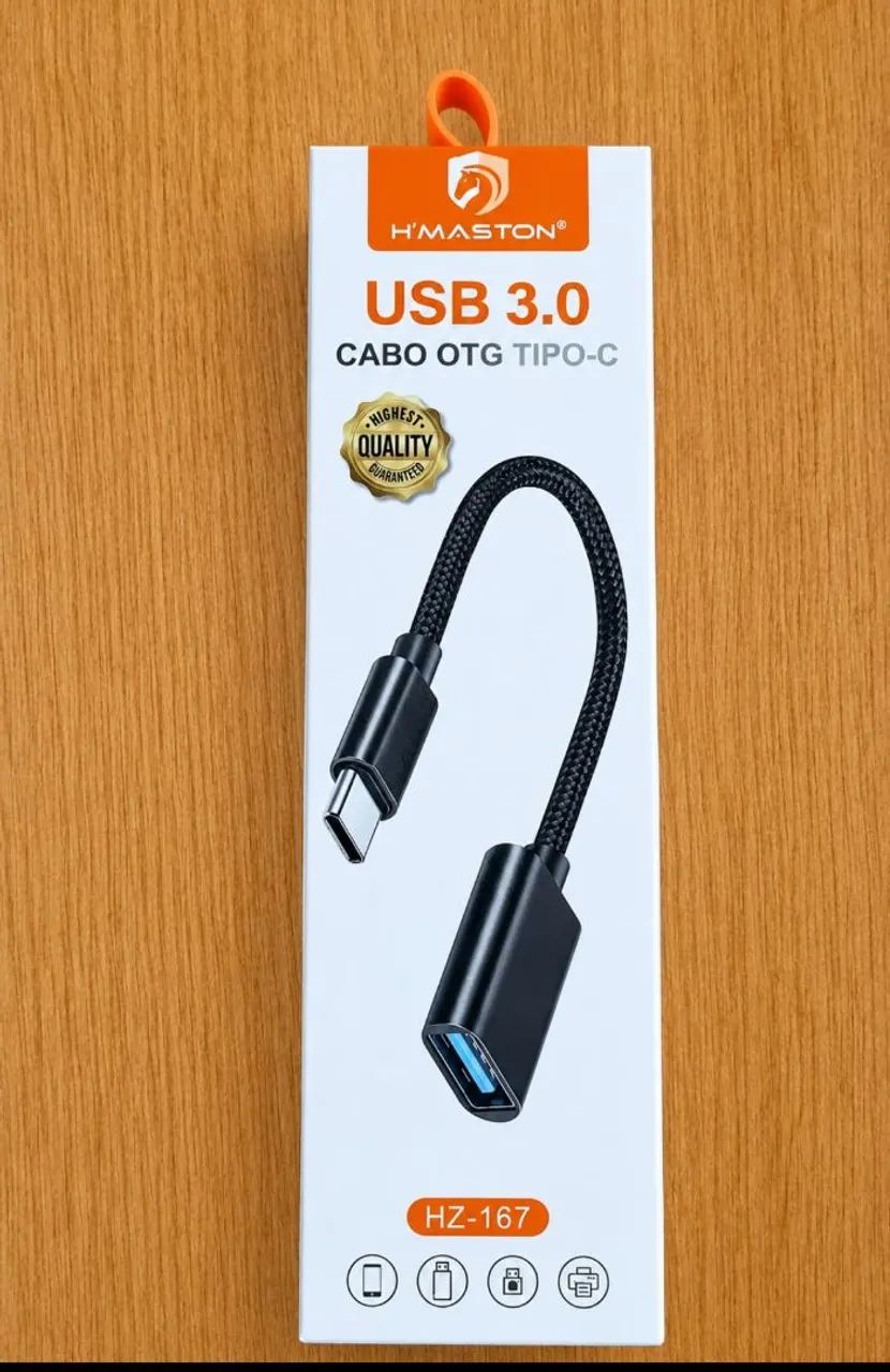 Cabo Adaptador Conector OTG USB Tipo C 3.0 Hmaston