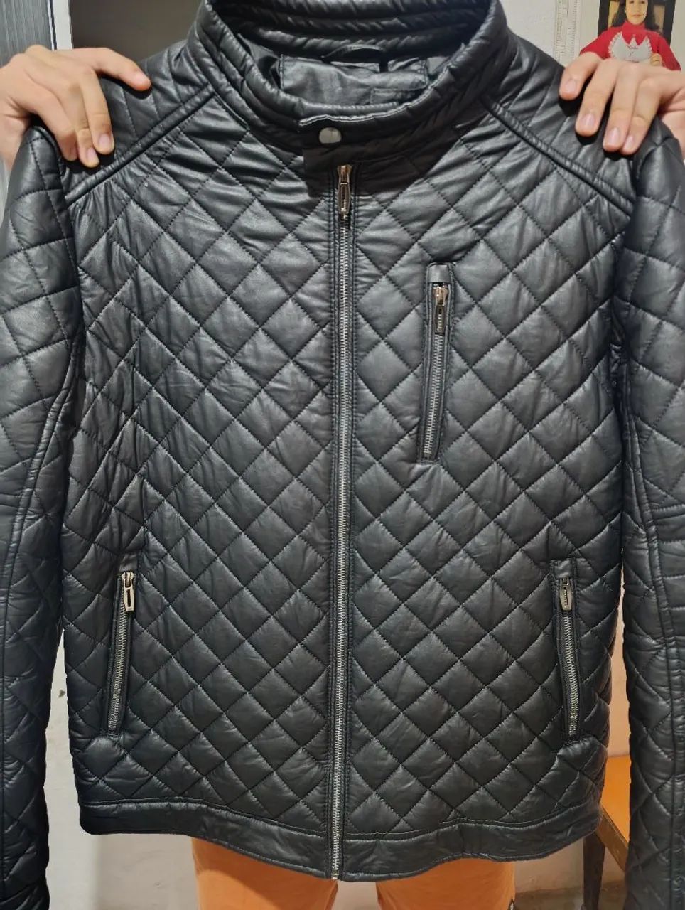Jaqueta masculina de couro sintético. - Foto 2