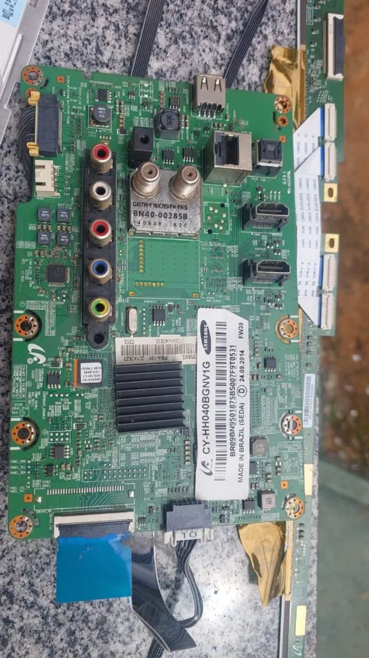 Placa completa para tv smart 40 polegadas Samsung e leds e receptores 