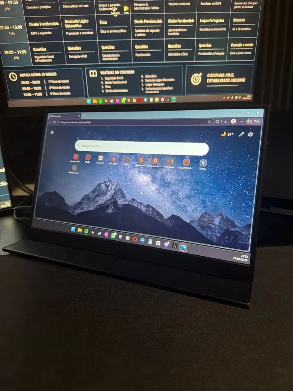 VENDO MONITOR PORTÁTIL 60hz 15° polegadas  - Foto 5