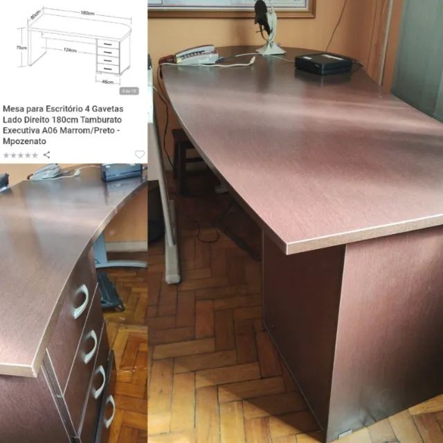Mesa executiva para escritório  - Foto 2