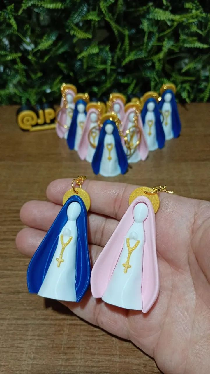 Kit com 10 chaveiros de Nossa Senhora Aparecida - Foto 2