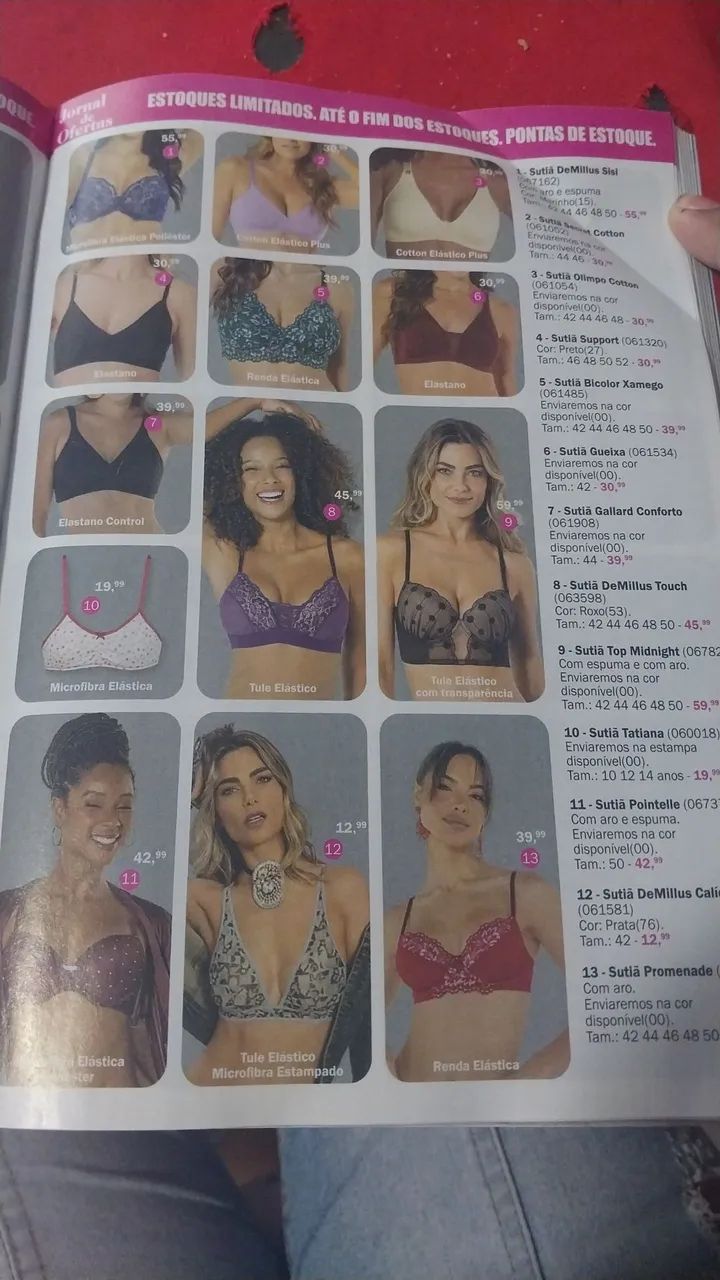 Vendo produtos da Demilus 