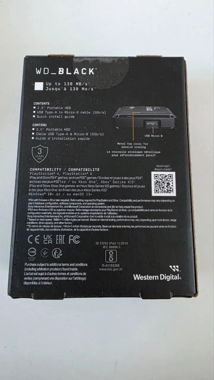 HD externo portátil de 5 TB WD - Compatível com PS5, Xbox, PC, MAC  NOVO !!!! - Foto 3