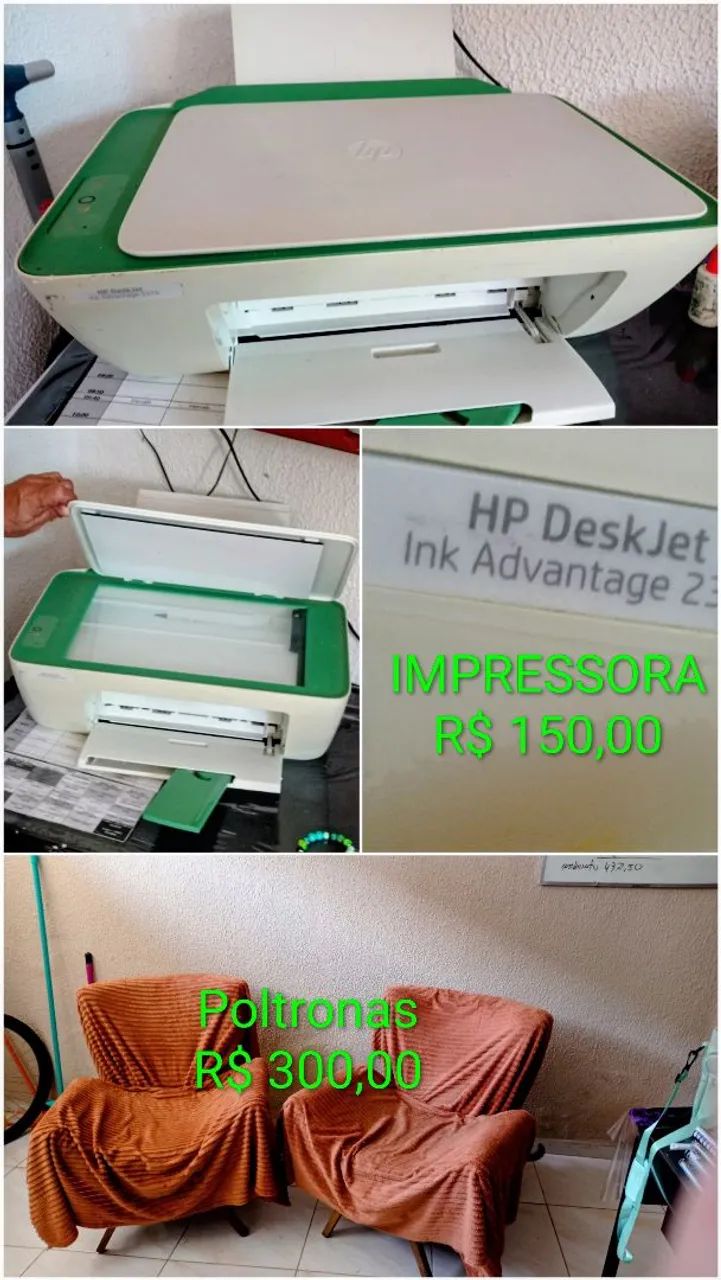 Poltronas e uma impressora pra vender Valor R$ 200,00 - Foto 2