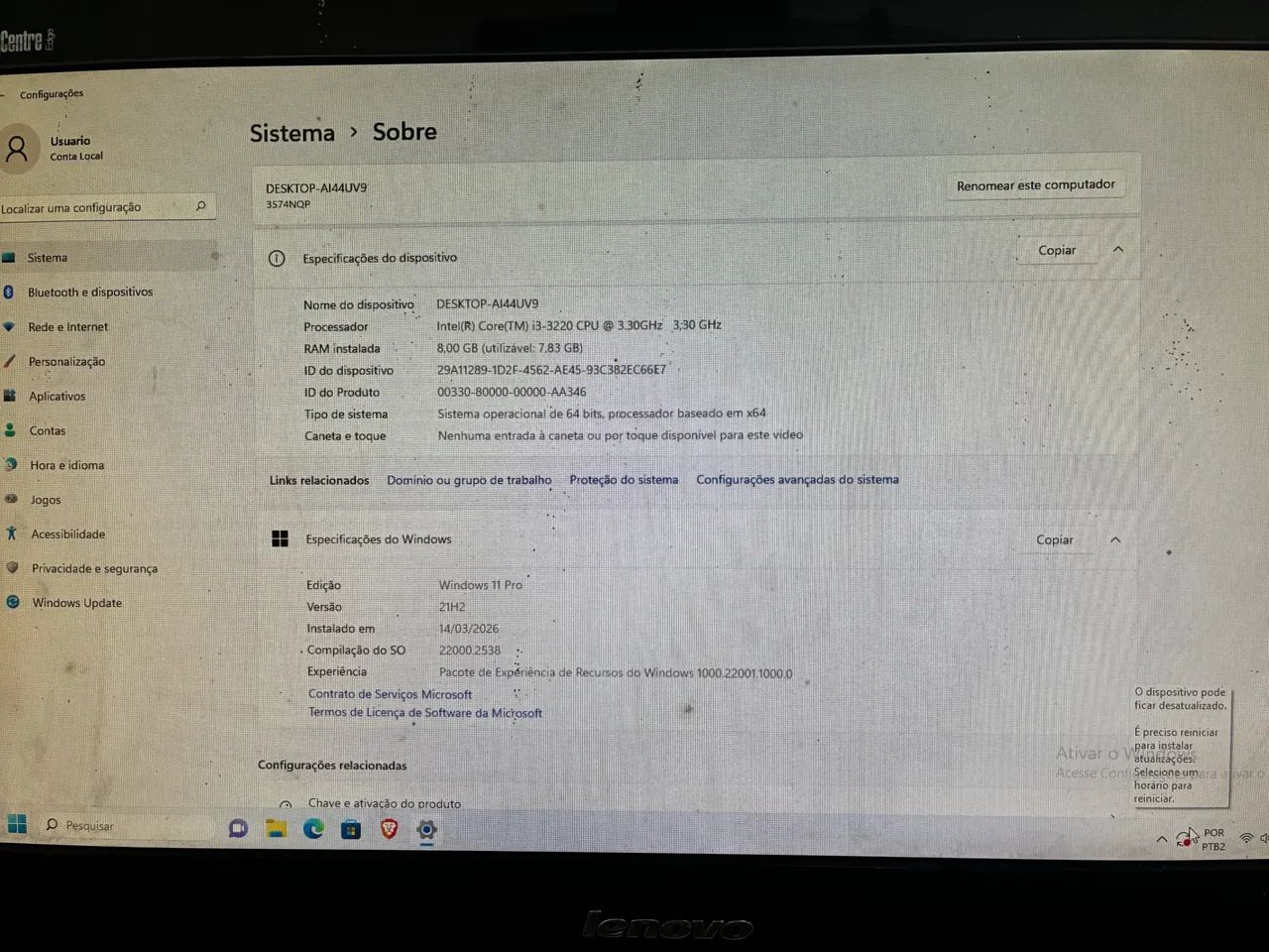 All in One Lenovo ThinkCentre Edge - Foto 2
