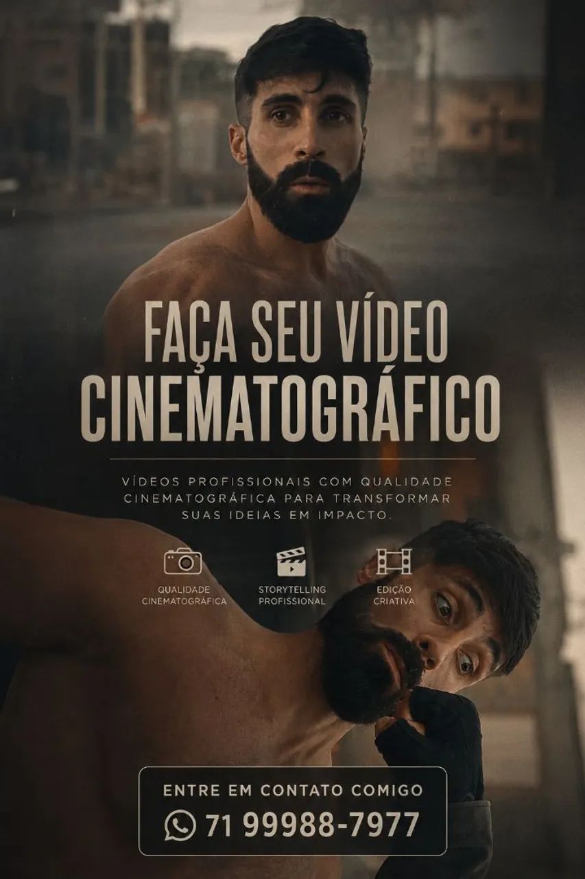 Faço videos CINEMATÓGRAFICOS