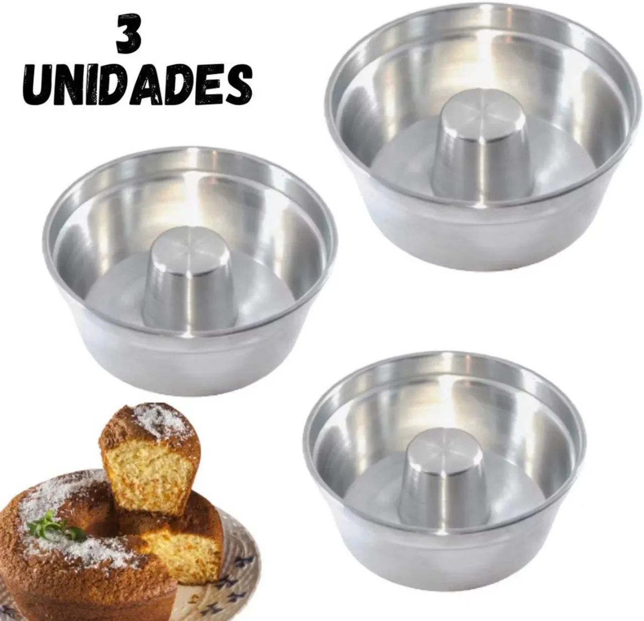Kit de formas para bolo
