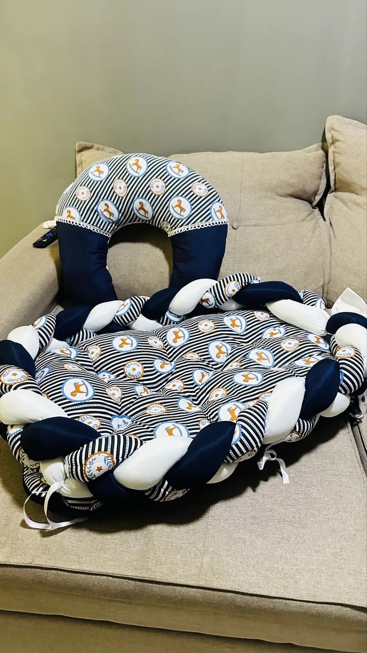 Berço, banheira com trocador, Guarda-roupa, poltrona de amamentação, Ninho  - Foto 4