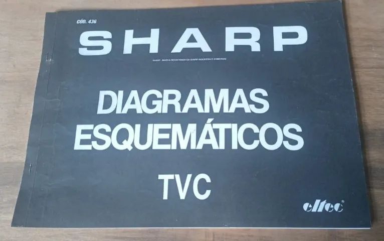 Livro Diagrama Esquemáticos TVC - SHARP - CÓD. 436
