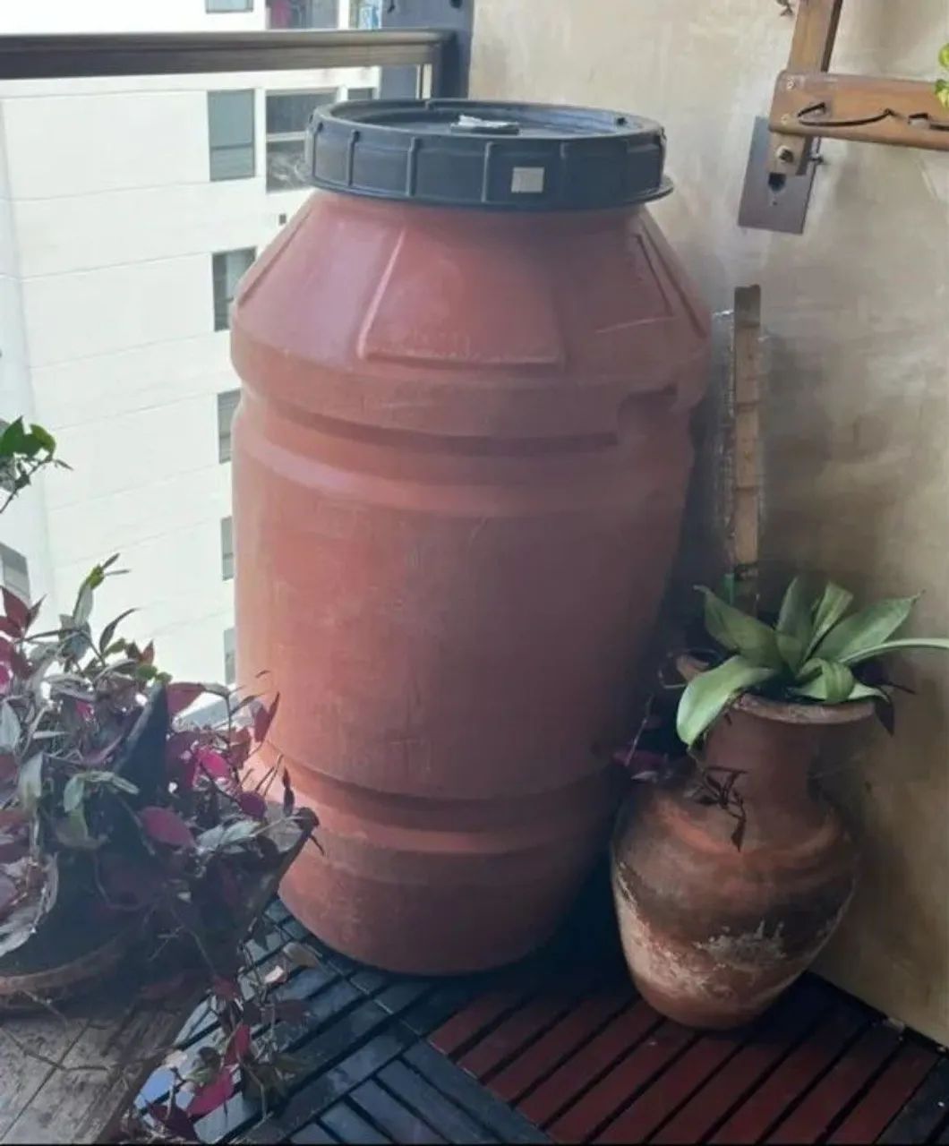 Tambor plástico para biodigestor 