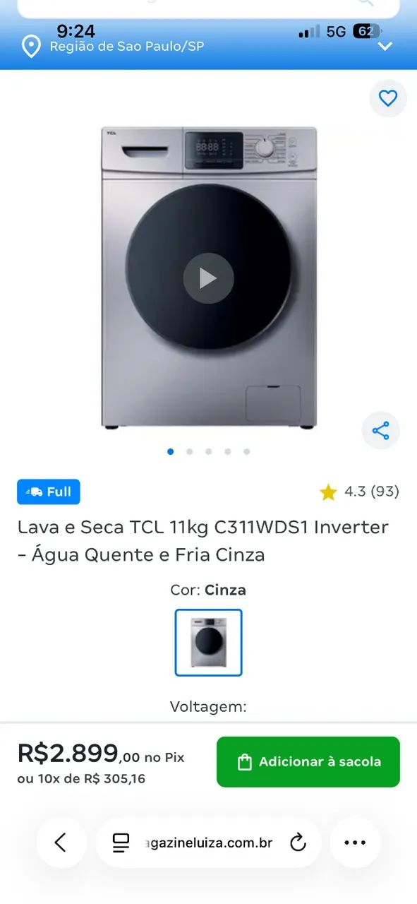 Lava e seca tcl - Foto 2