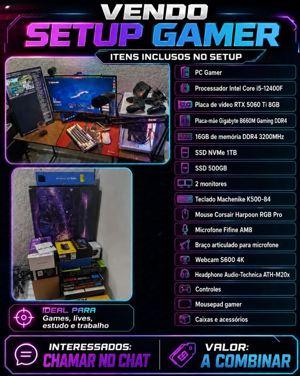 Pc gamer completo  - Foto 2
