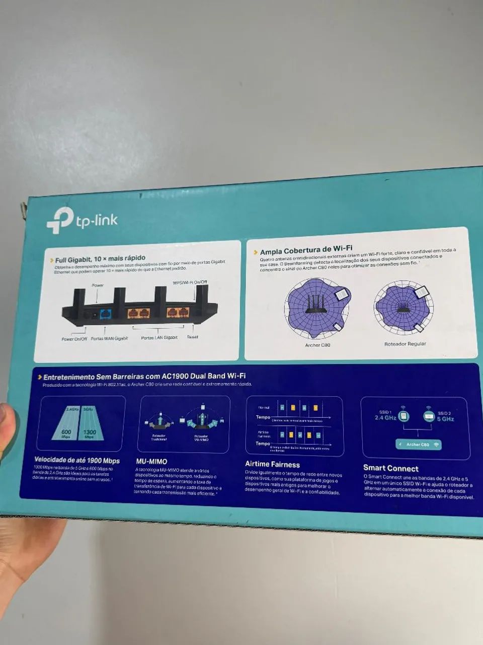 Roteador Wi-Fi Tp-Link AC1900 4 Antenas 1300 Mbps 5Ghz - Foto 3