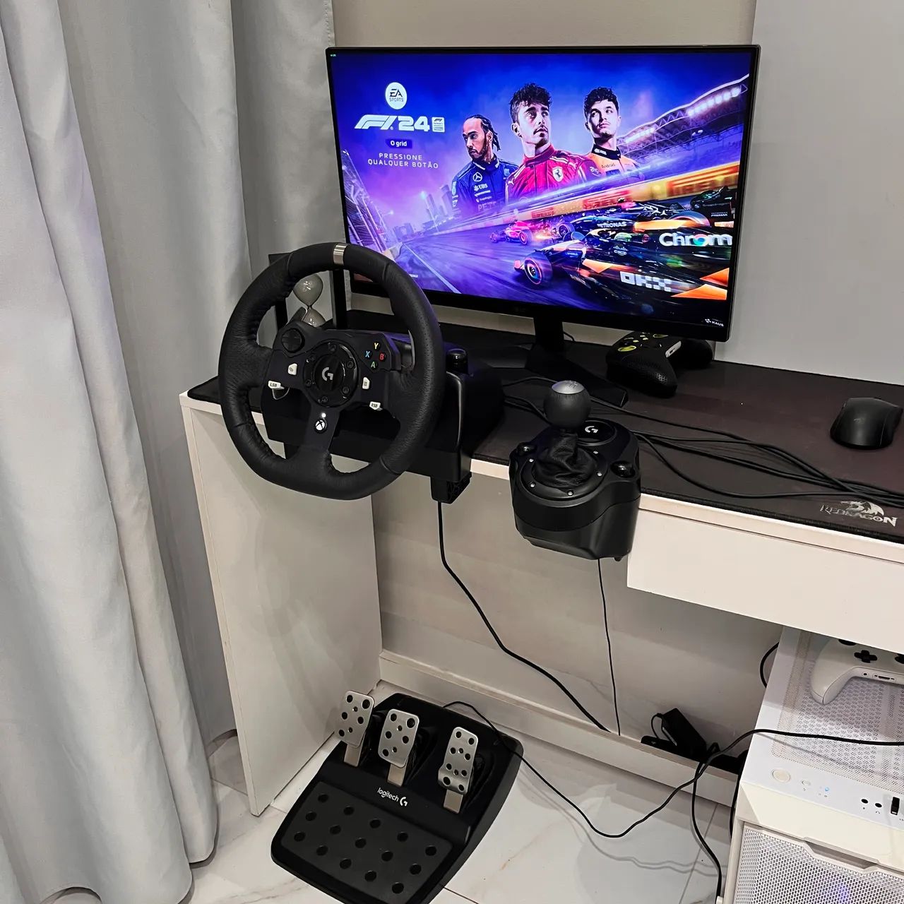 Volante Logitech G920 + Câmbio 