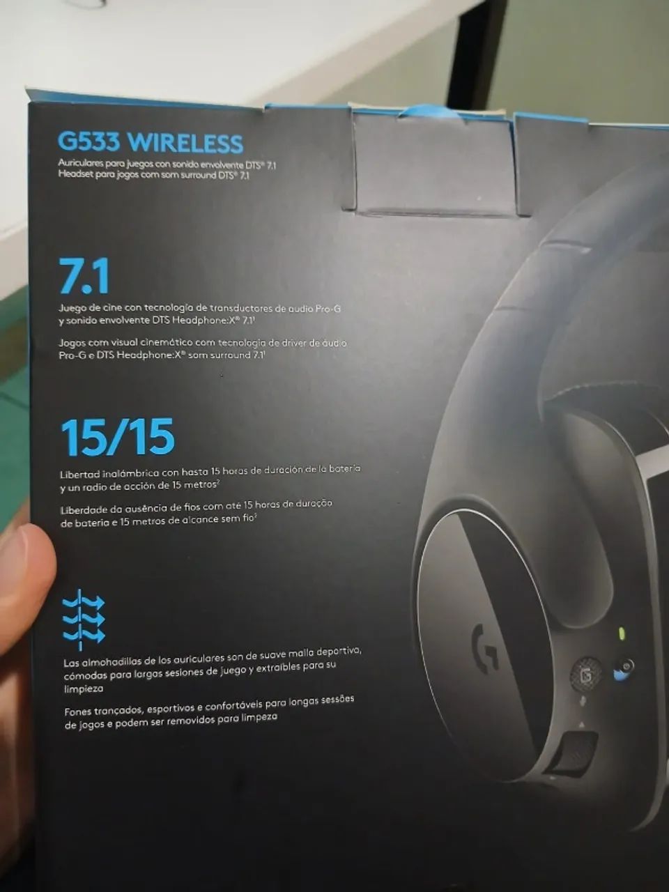 Headset Logitech G533 - Foto 4