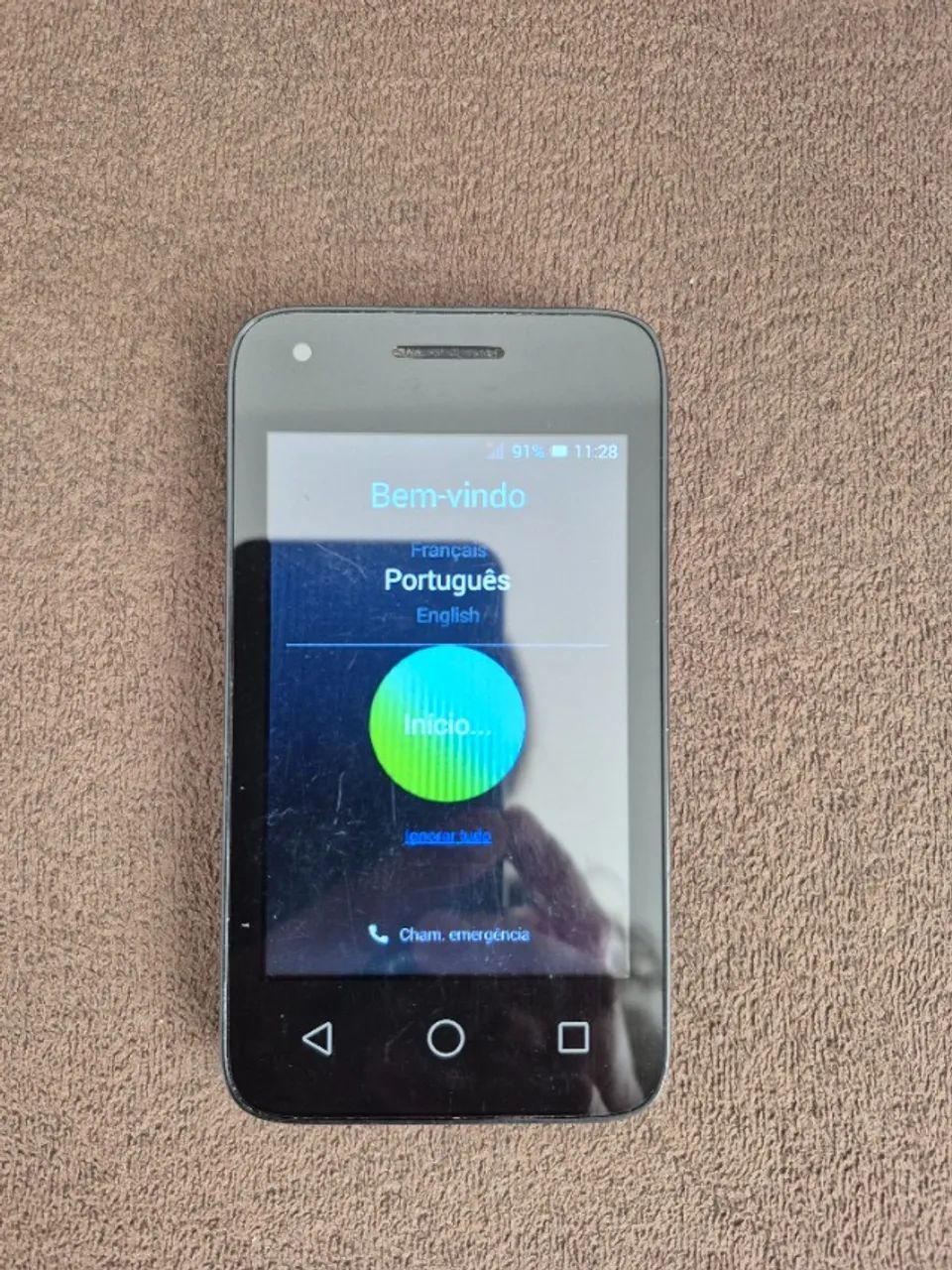 Alcatel Pixi 3 (3.5) Dual SIM 4 GB preto 512 MB RAM Android Usado