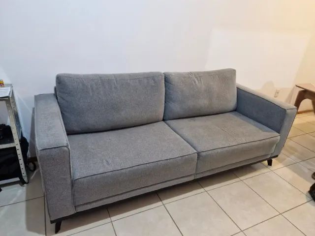Sofá Bianchi Firenze 2,20m 3 Lugares- Higienizado, Design Moderno (Espuma D33 Soft) - Foto 2