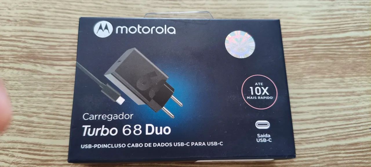 CARREGADOR TURBO 68W PARA MOTOROLA PRONTA ENTREGA 