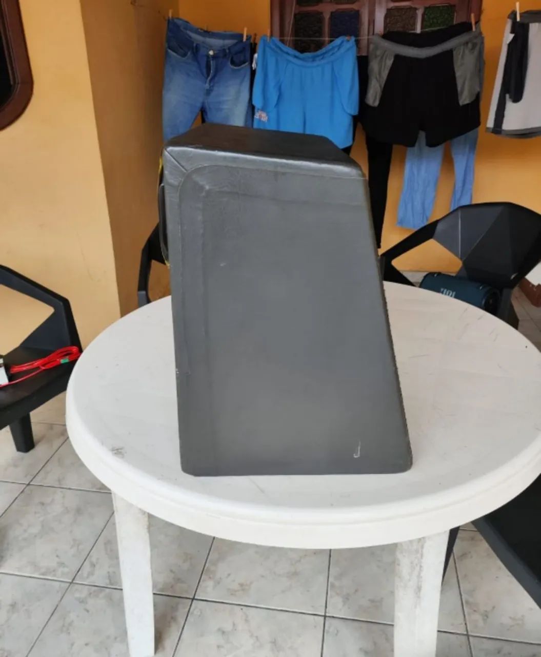 Caixa trio com amplificar e cabos - Foto 5